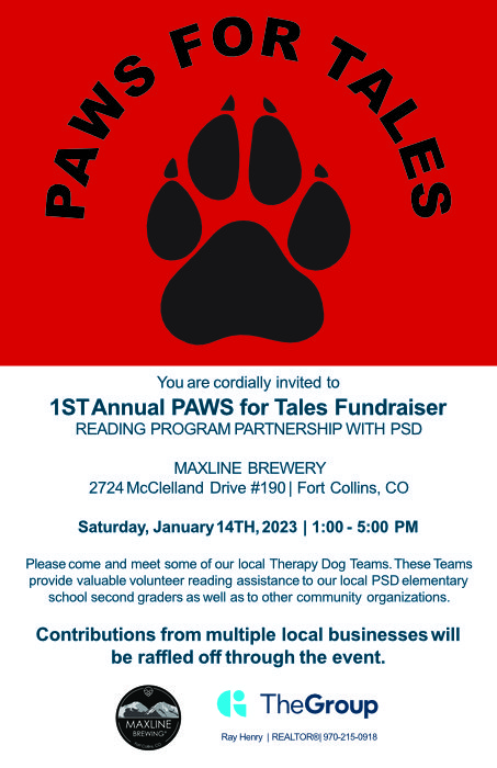 Paws for Tales Fundraiser, Maxline Brewery, The Group, Jan. 14, 2022